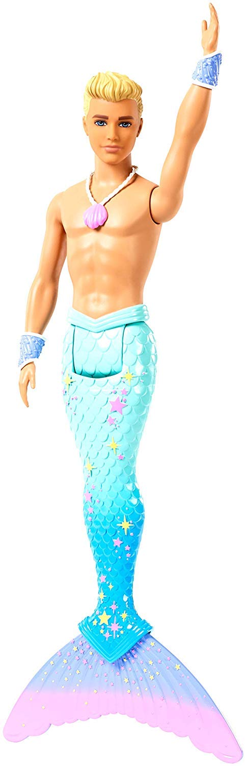 Barbie Dreamtopia merman doll pairs with other Dreamtopia dolls for adventures.