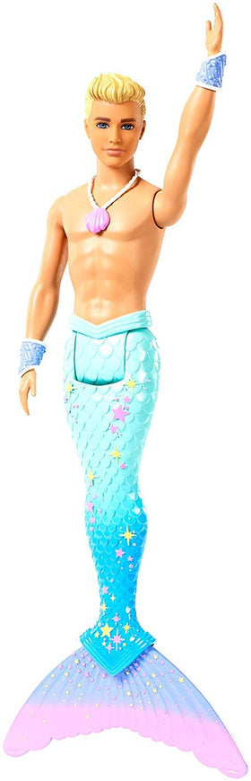 Barbie Dreamtopia merman doll pairs with other Dreamtopia dolls for adventures.