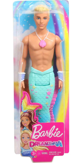 Barbie Dreamtopia merman doll is a collectible fantasy figure for playrooms.