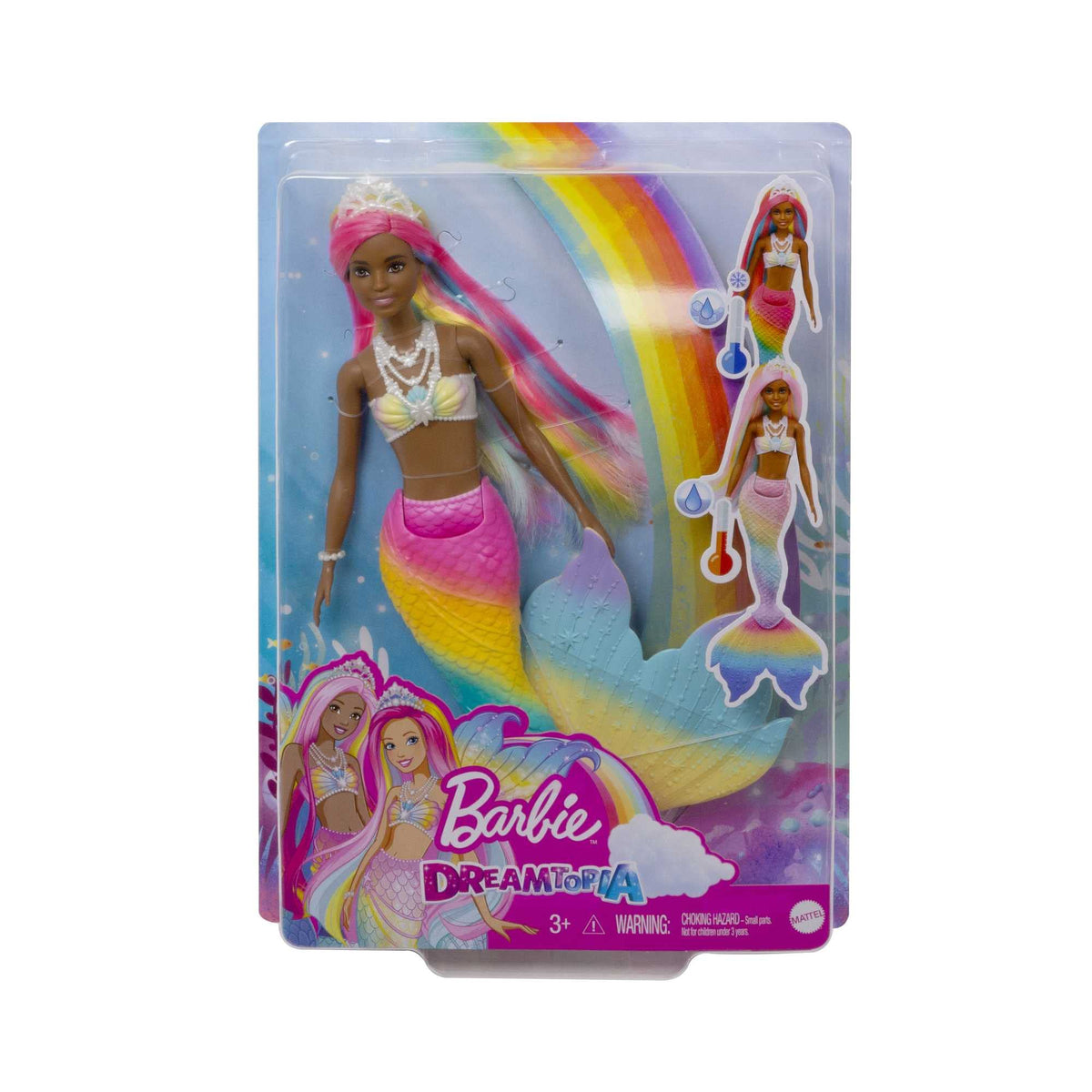 Barbie Dreamtopia Rainbow Magic Mermaid full doll posed for playtime and gifting