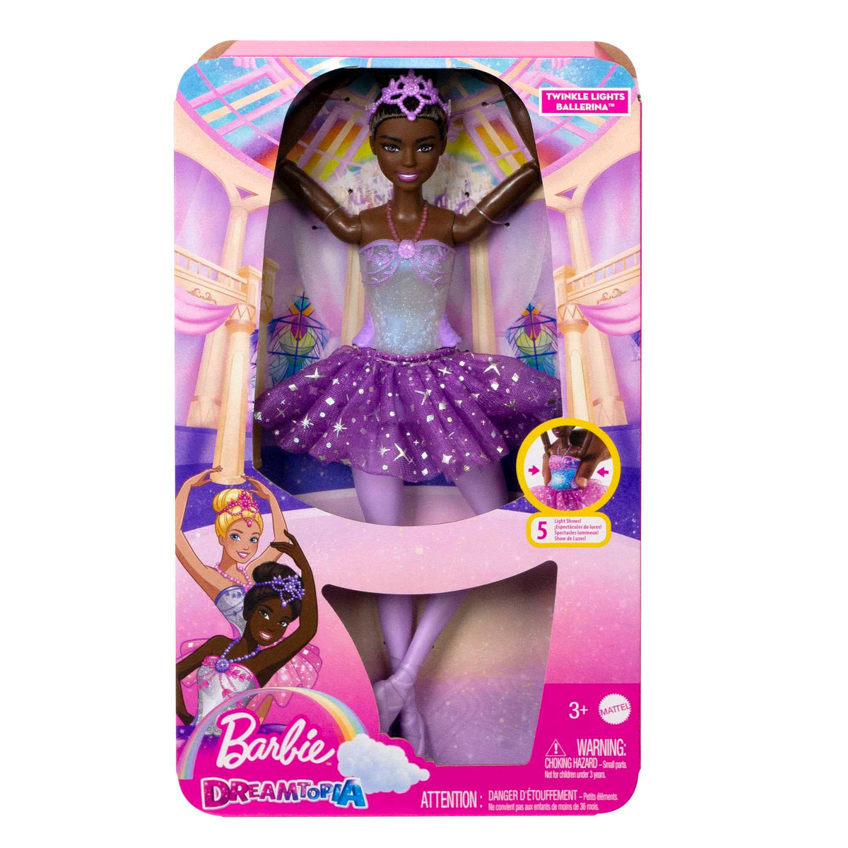 Removable headband adds playful dress-up detail for ready-to-play moments