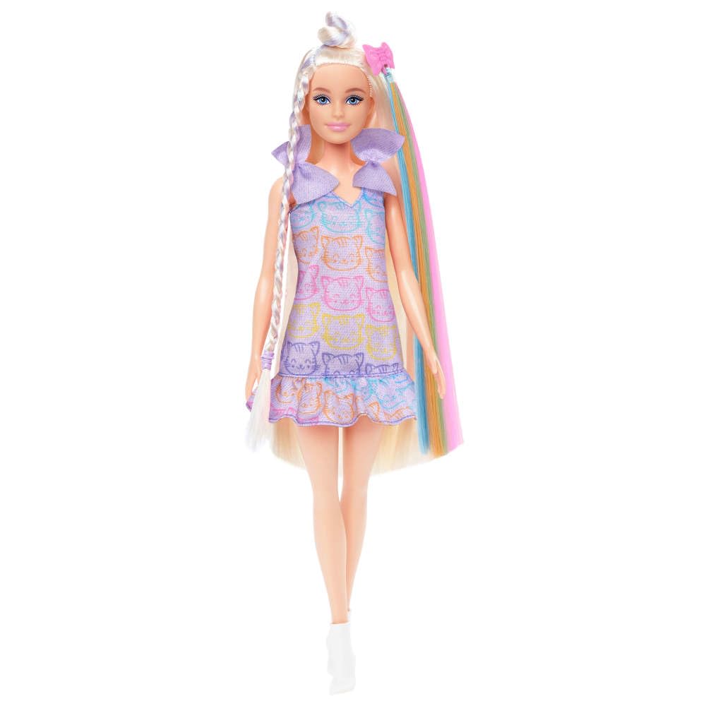 Barbie Fun & Fancy doll hair close-up for imaginative styling.