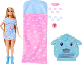 Barbie glow-in-the-dark reveal adds post-light activity at playtime.