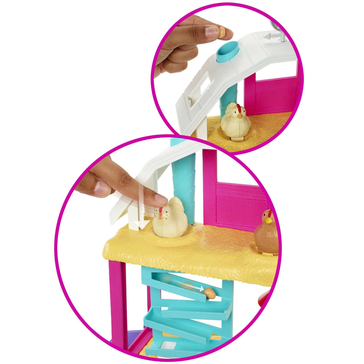 Barbie hatching stand for realistic egg hatch pretend play