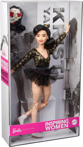 Barbie Inspiring Women display stand supports secure gallery presentation