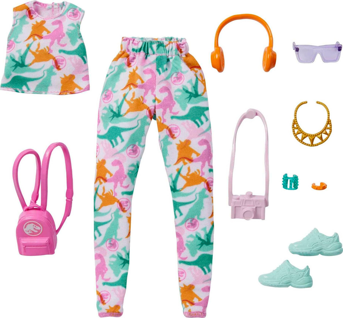 Barbie Jurassic World crop top fashion pack for imaginative play