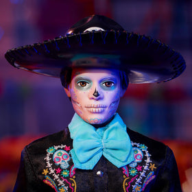 Barbie Ken Day of the Dead glossy sombrero adds dramatic festive detail