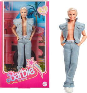 Barbie Ken doll in denim matching set ready for display and storytelling