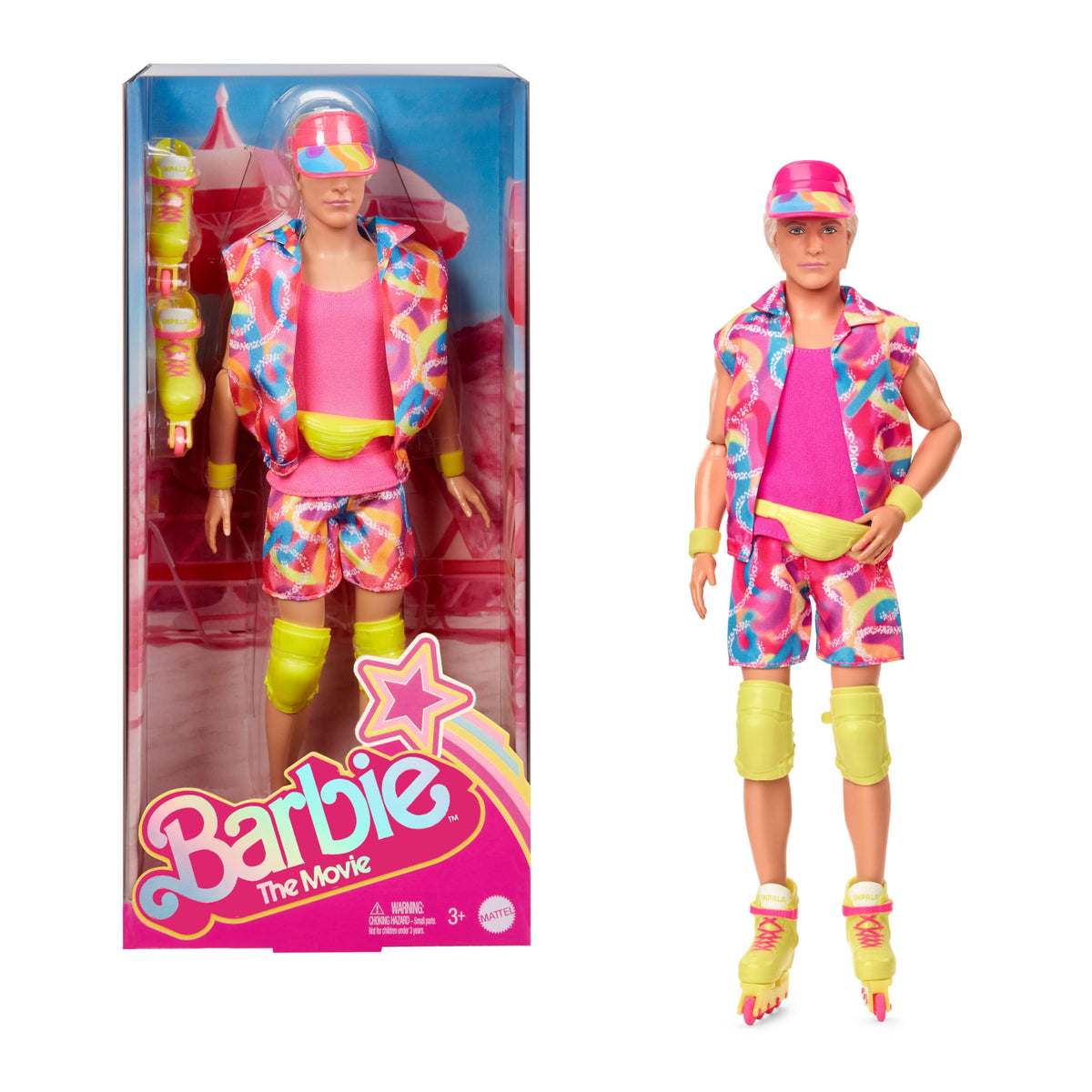 Barbie Ken doll in retro skating outfit for display and storytelling.