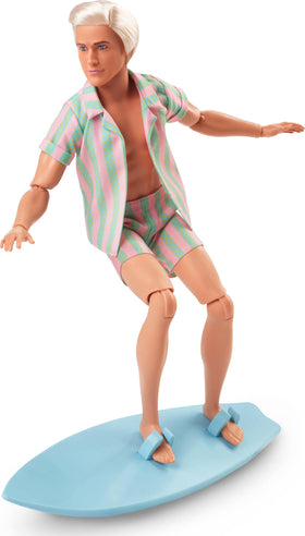 Ken with surfboard sparks beach adventures and poseable photo ideas.