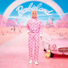 Barbie The Movie Ken roller skates highlight iconic persona for dynamic play or display.