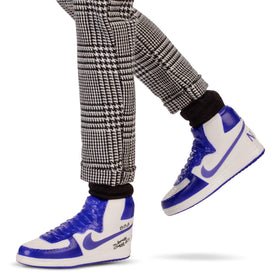 Barbie LeBron Kenbassadors doll with fanny pack highlights practical accessories for display.