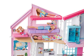 Barbie Malibu House outdoor patio with grill decal for backyard storytelling.