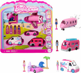 Barbie Mini Barbie Land DreamCamper with color-change feature for creative play.