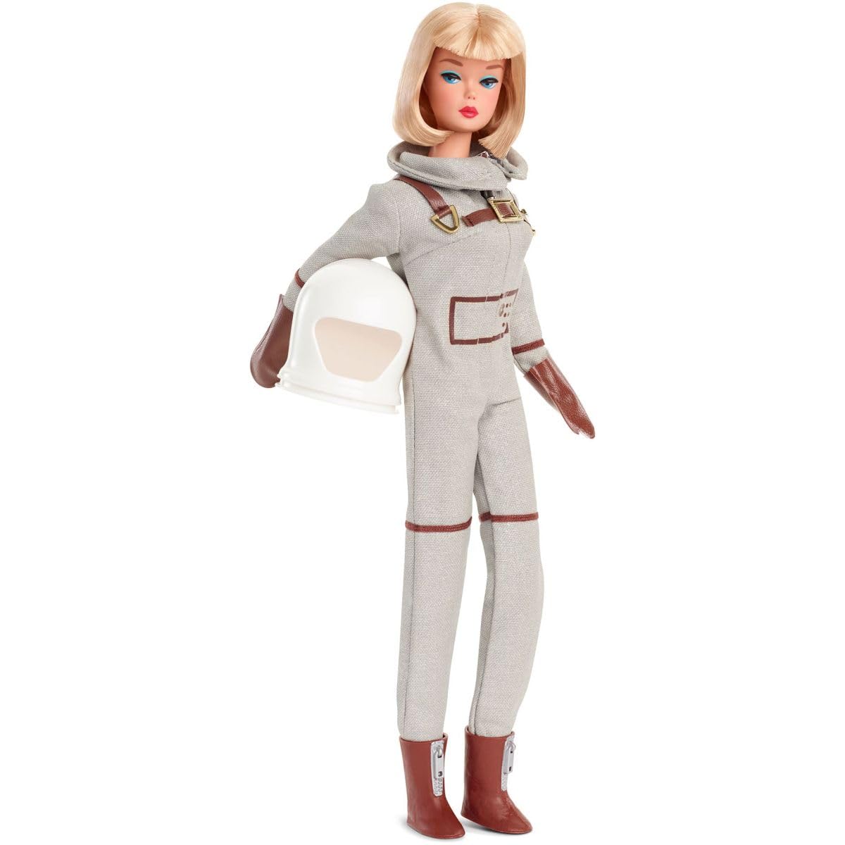 Barbie Miss Astronaut doll close-up shows bold red lip detail