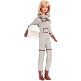 Barbie Miss Astronaut doll close-up shows bold red lip detail