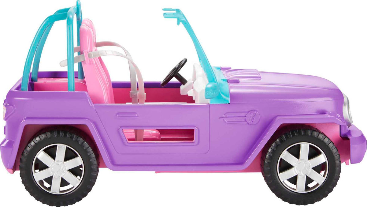 Barbie Off-Road Vehicle with purple body for imaginative outdoor play