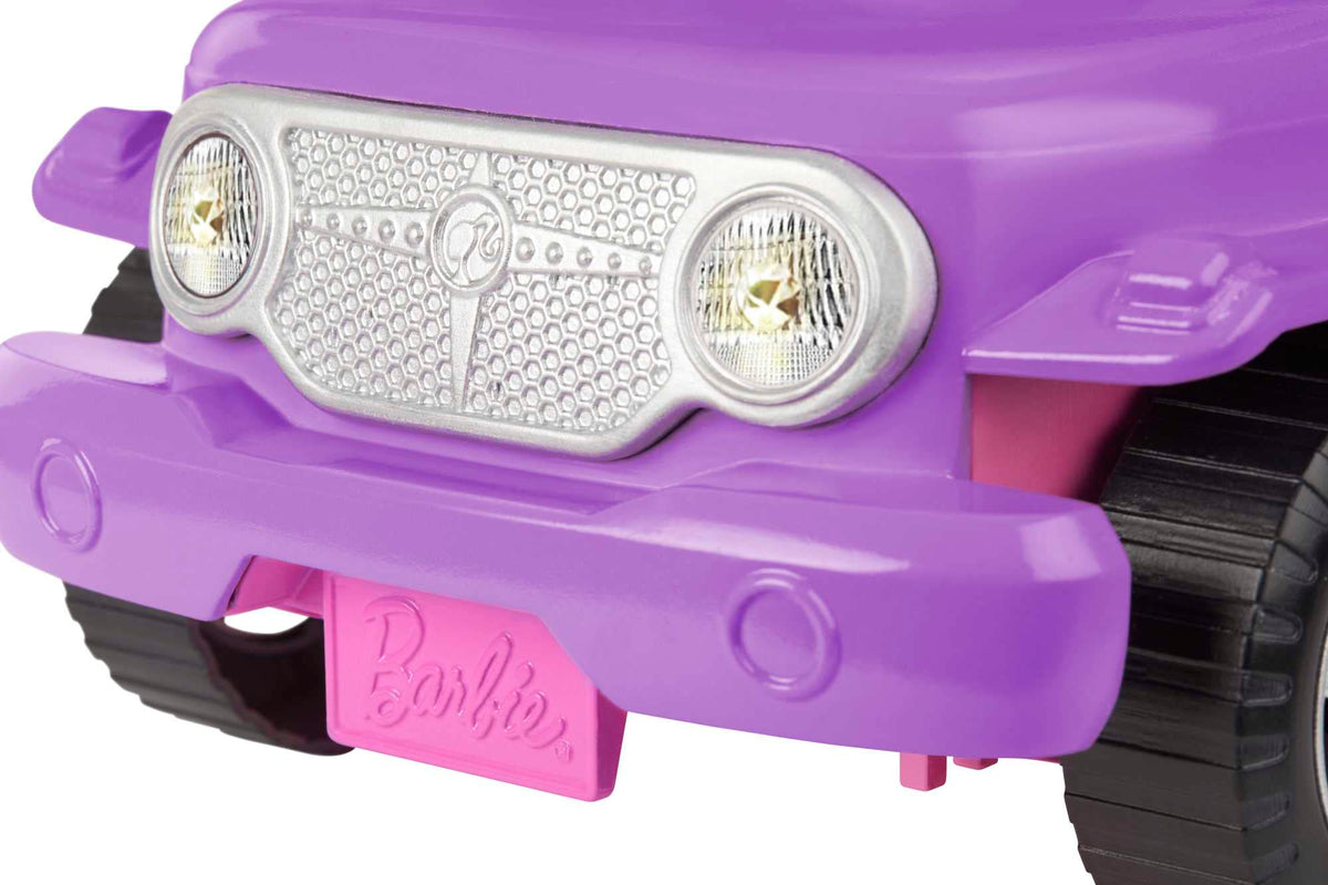 Barbie Off-Road Vehicle silvery wheels support smooth rolling