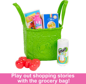 Barbie pantry sticker sheet adds customization and color to the play kitchen.