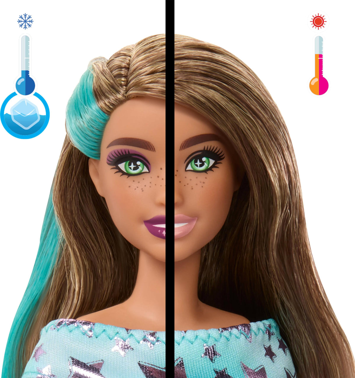 Barbie Party Unboxed color-change feature adds interactive water play experiences.