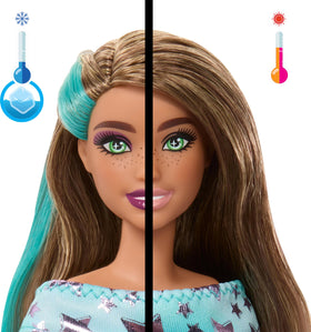 Barbie Party Unboxed color-change feature adds interactive water play experiences.