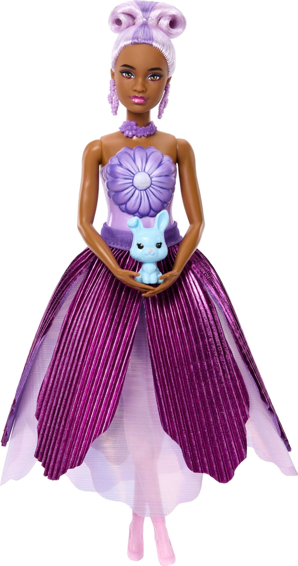 Barbie Petal Pop bunny and accessories enhance storytelling play.
