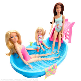 Barbie pool playset doll with tropical details supports immersive pretend moments
