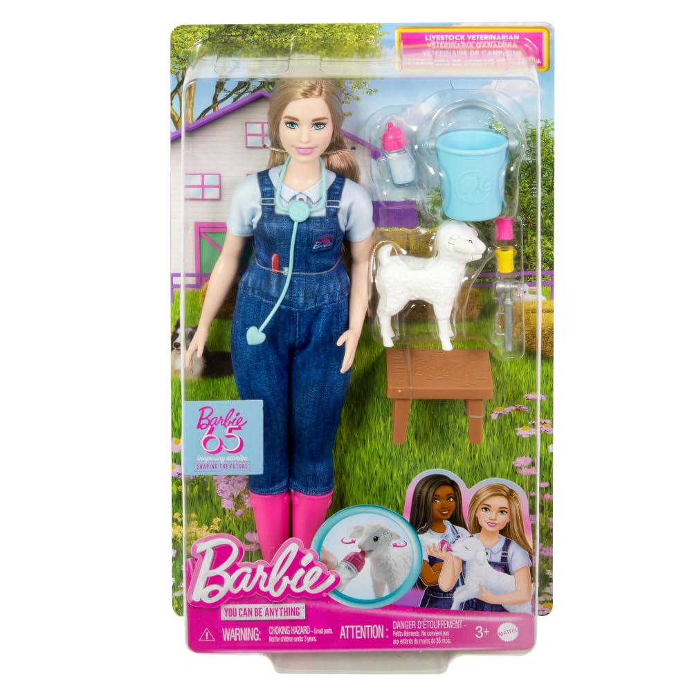 Barbie removable overalls with pocket details for role-play