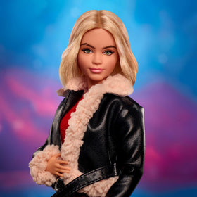 Barbie Ruby Sunday doll furry-trim jacket adds tactile collectibility