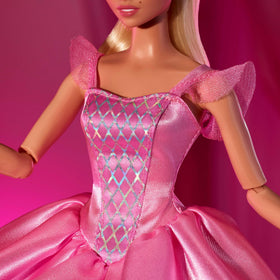 Barbie Signature Ballet Wishes with pink pointe shoes and tights for complete recital look.