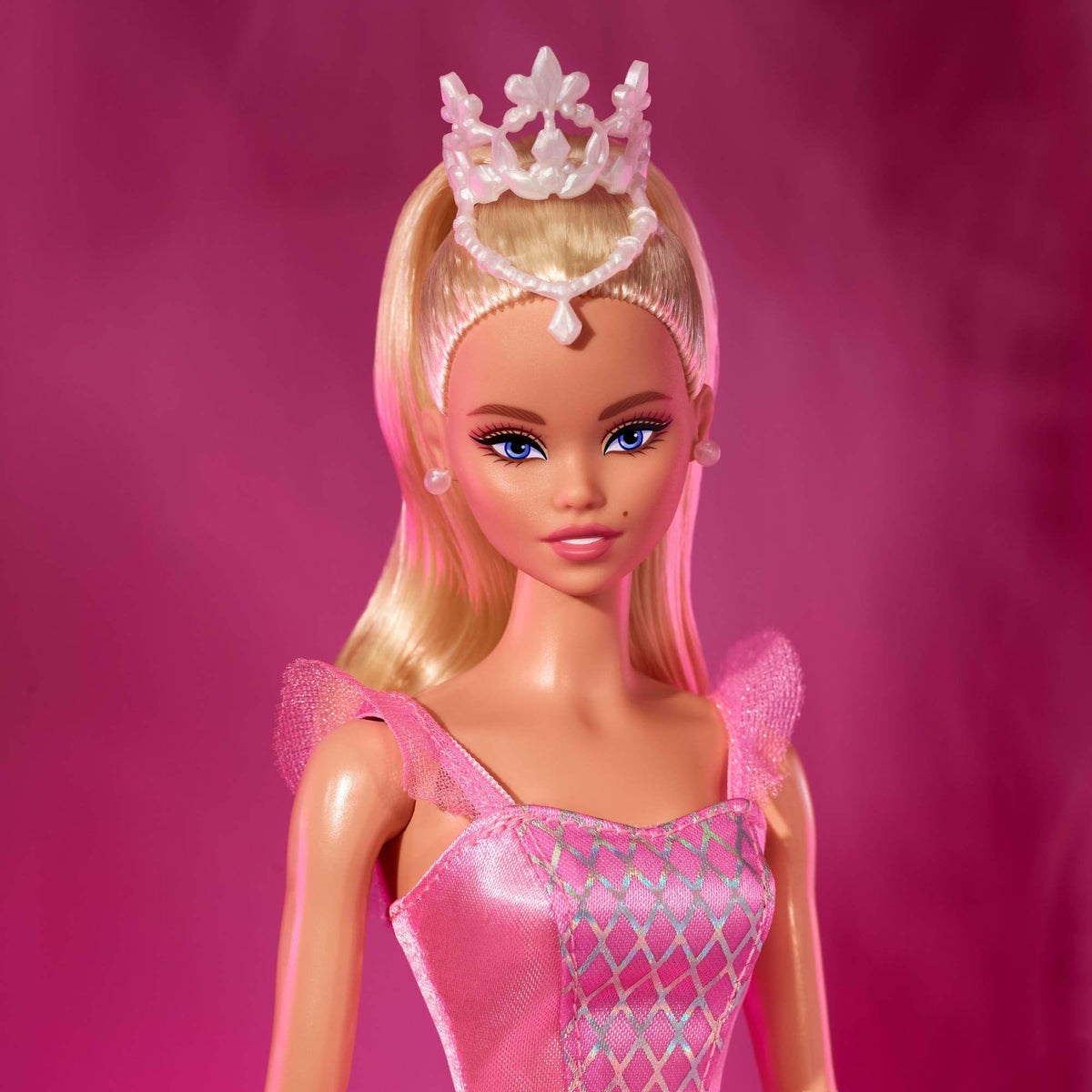 Barbie Signature Ballet Wishes doll poseable joints enabling dynamic posing.