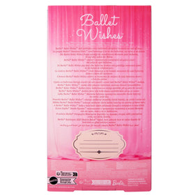 Barbie Signature Ballet Wishes doll satin pink tutu close-up detail.