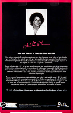 Barbie Debbie Allen Certificate of Authenticity enhances the collection