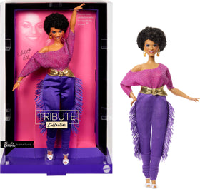 Barbie Signature Debbie Allen tribute doll with off-shoulder top for a dance-inspired display
