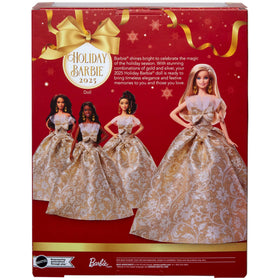 Barbie Signature Doll pearlized gold heels complete glamorous look.