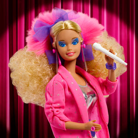 Barbie Signature Rockers 1986 reproduction curls evoke nostalgic collectible appeal.