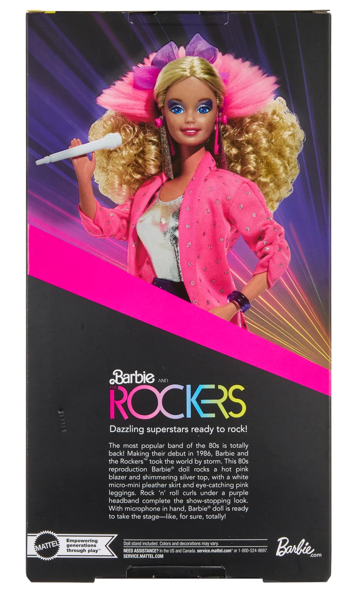 Barbie Signature Rockers retro 80s aesthetic adds nostalgic charm to shelves.