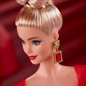 Barbie Signature Doll wearing ruby pumps for red-carpet glamour