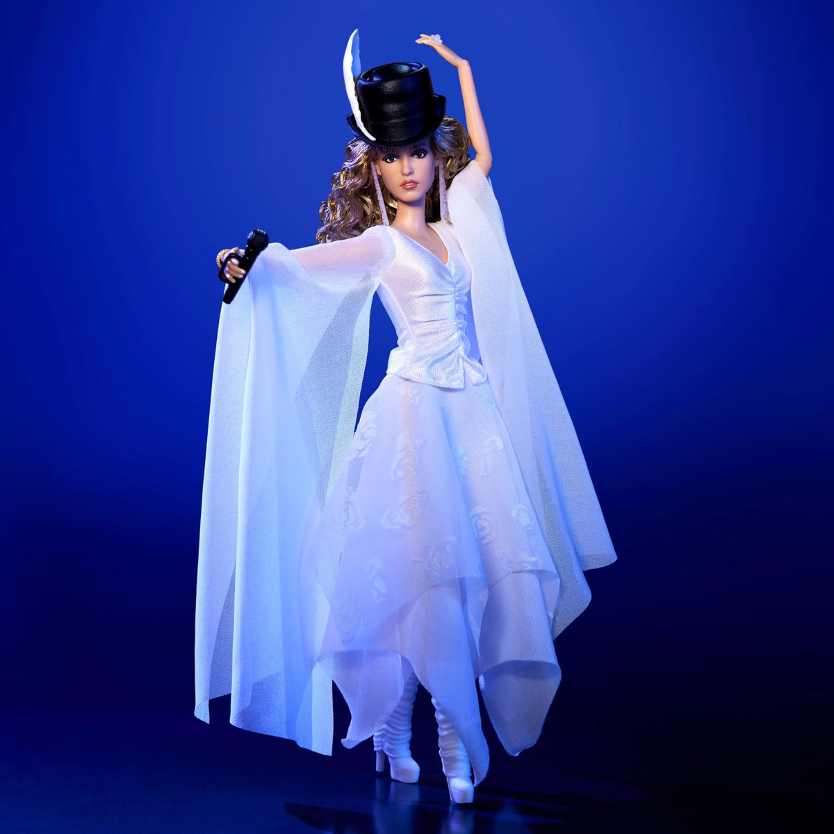 Barbie Signature doll includes stand for stable posing and easy showcasing.