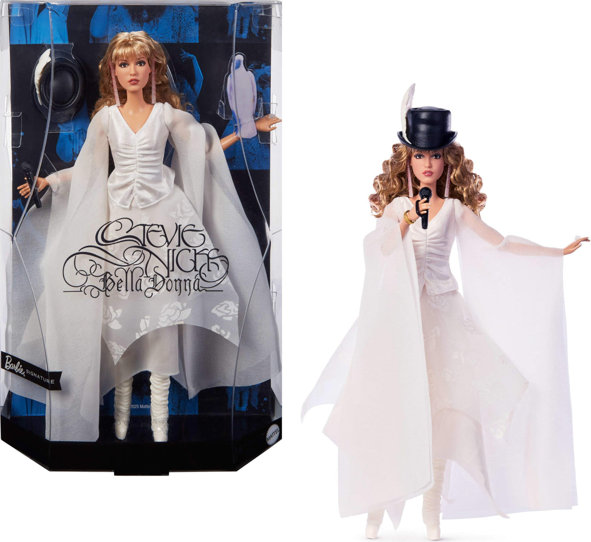 Barbie Signature Stevie Nicks Bella Donna look ready for stylish display.