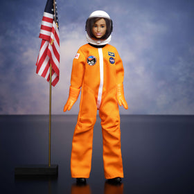 Barbie Ellen Ochoa doll stand for elegant display