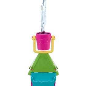 Barbie Skipper sprinkler puppy action showcases refreshing water interaction
