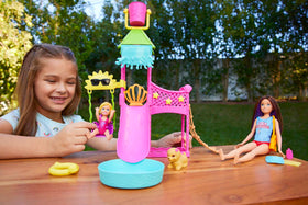 Barbie Skipper water slide adds dynamic play with realistic splashes
