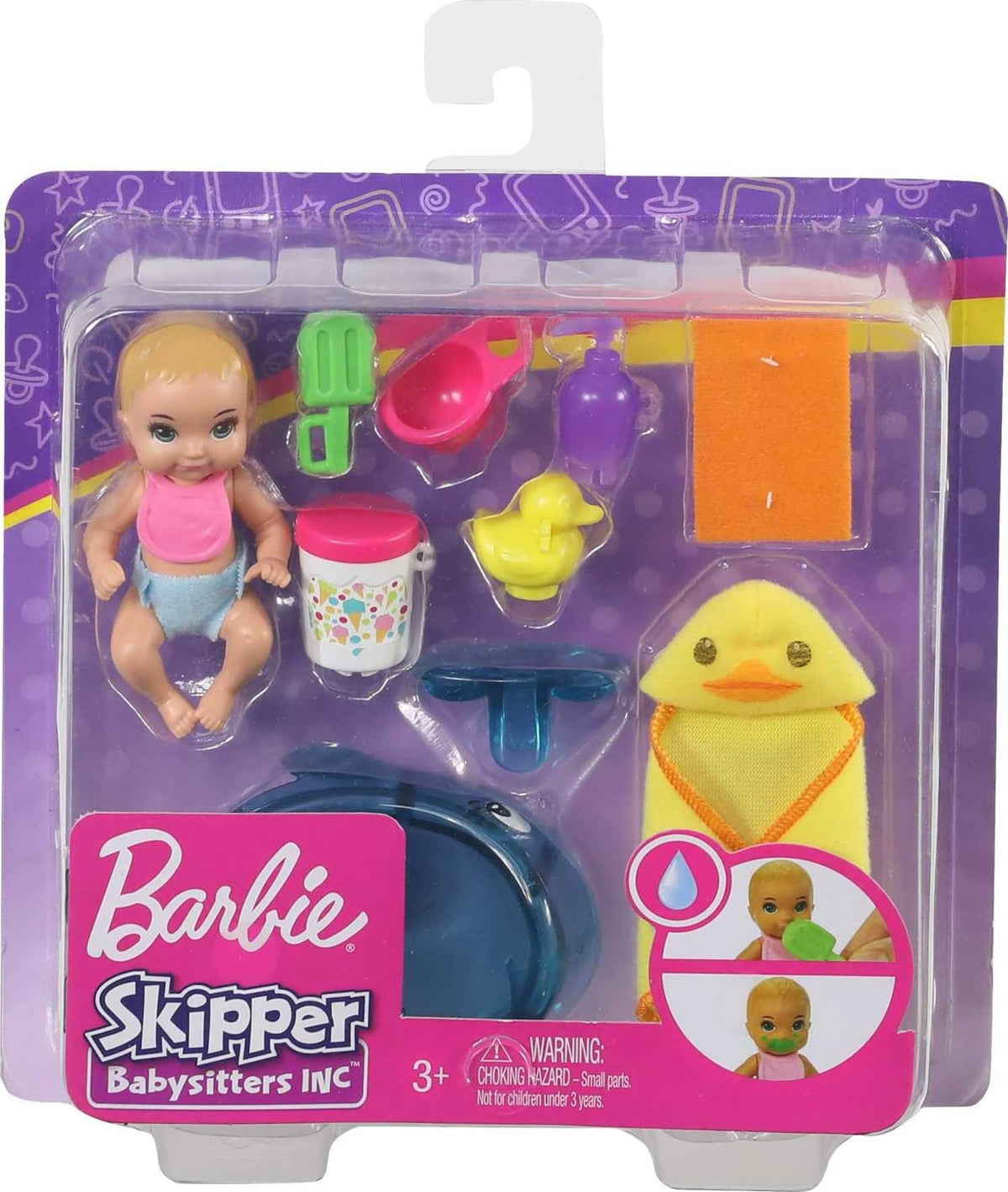 Barbie Skippers Babysitters Inc removable diaper adds imaginative babysitting role-play