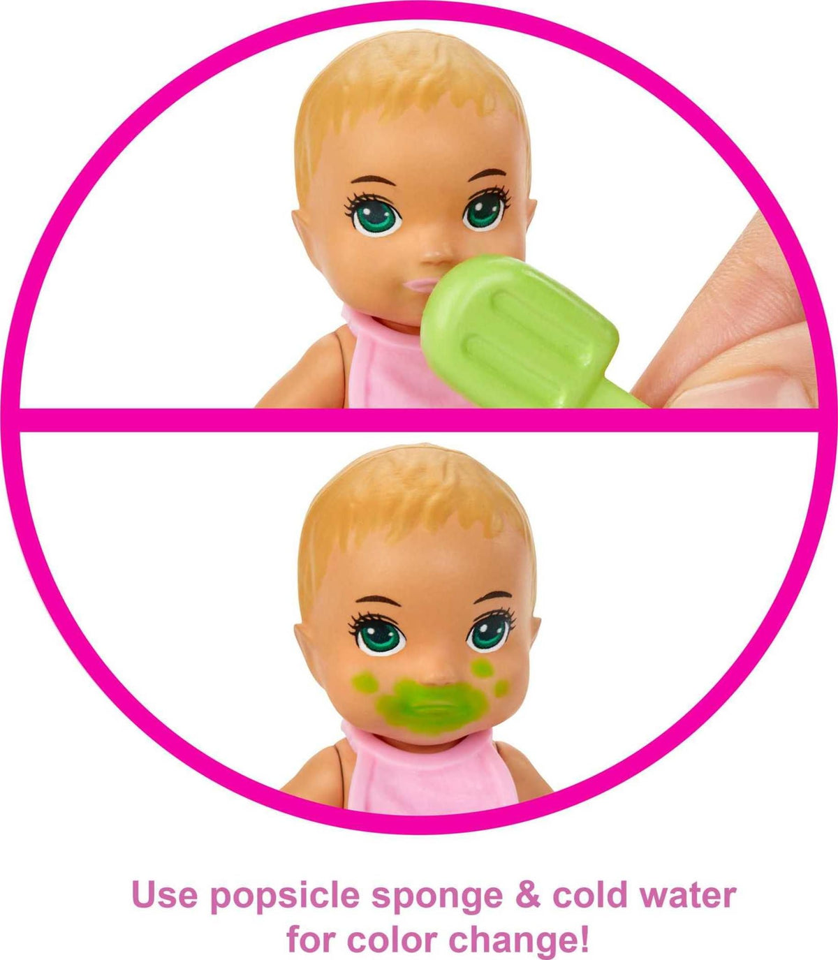 Barbie Skippers Babysitters Inc whale-shaped bathtub creates a cozy bath-time scene for pretend play