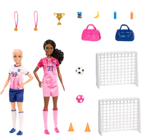 Barbie pink and white soccer balls for practice and games