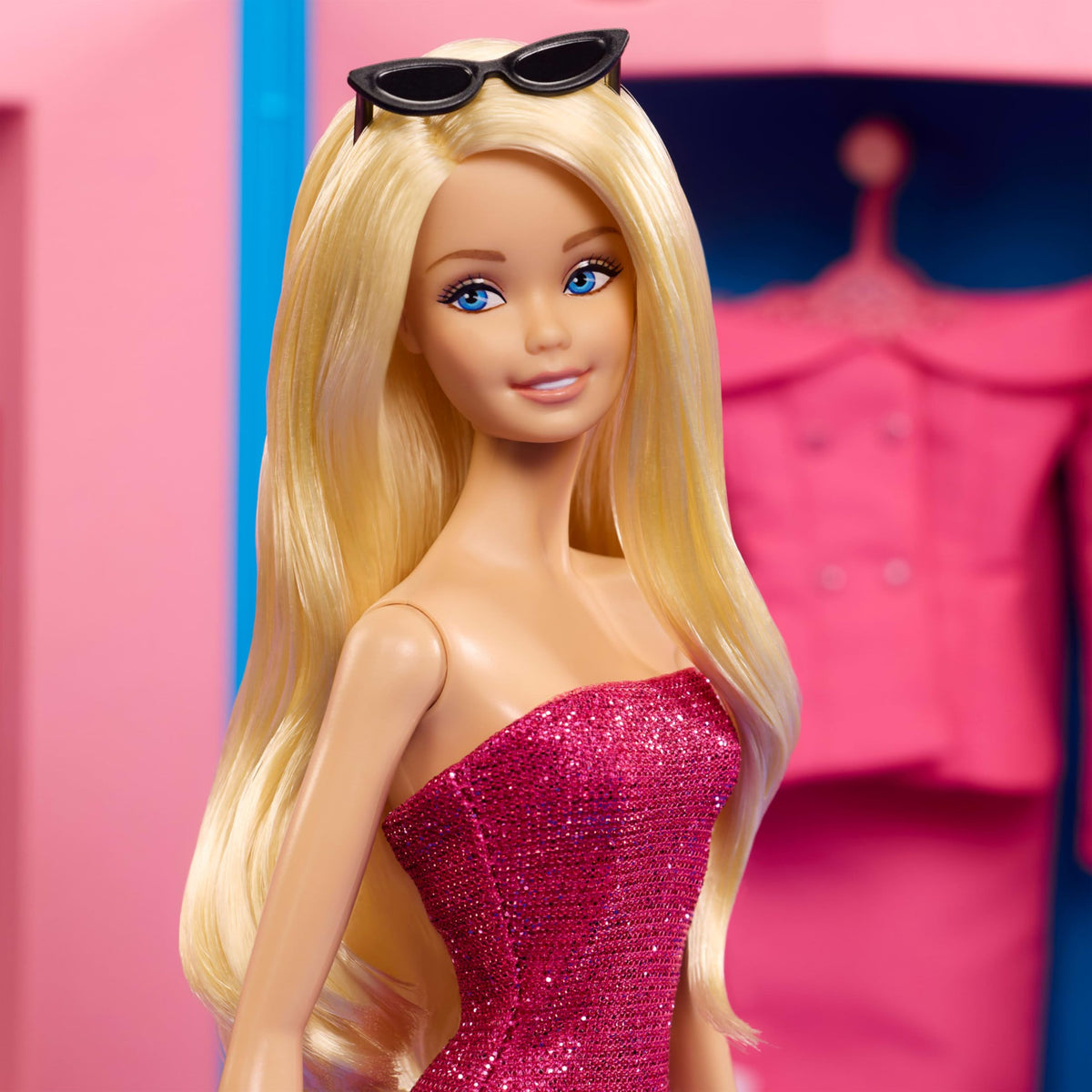 Barbie Styled by Andrew Mukamal accessories include shoes sunglasses jewelry handbag.