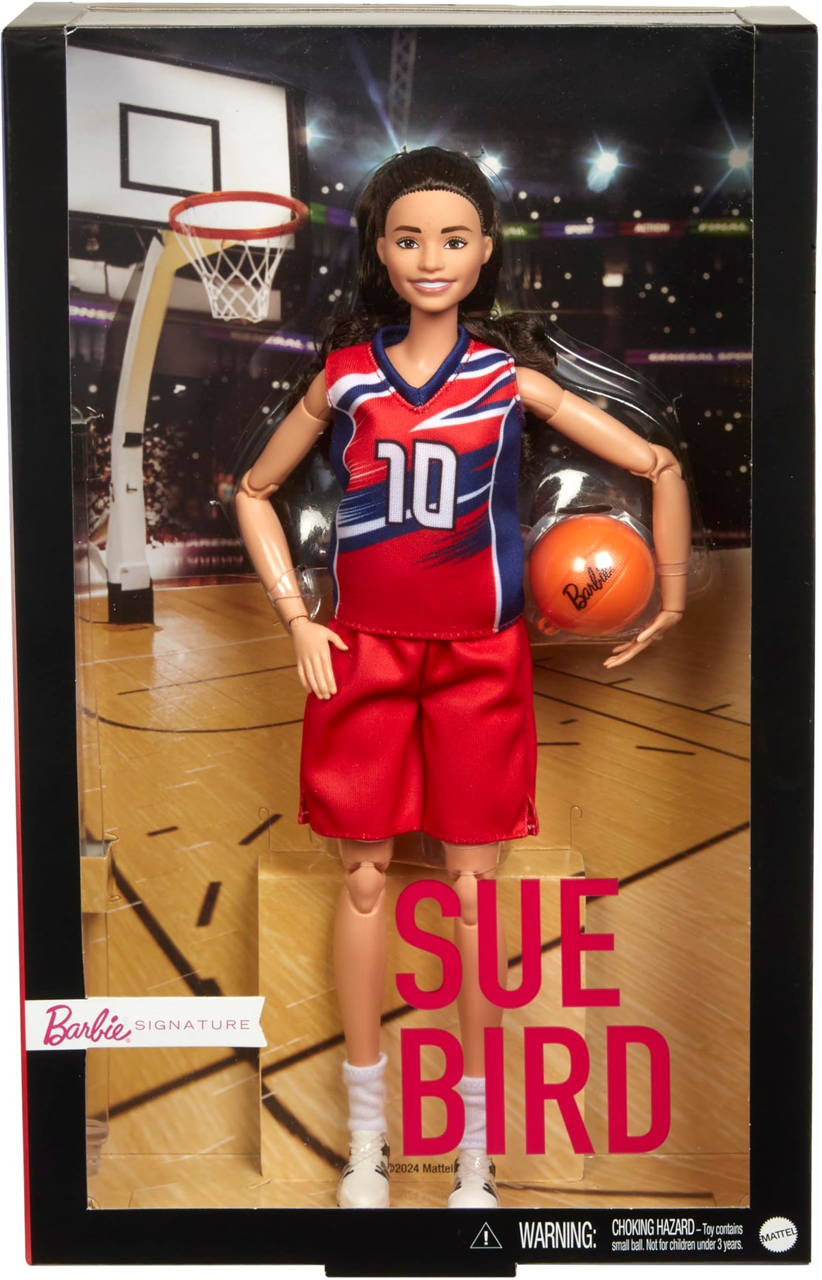 Barbie Sue Bird Hall of Fame doll celebrates basketball legacy.