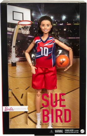 Barbie Sue Bird Hall of Fame doll celebrates basketball legacy.