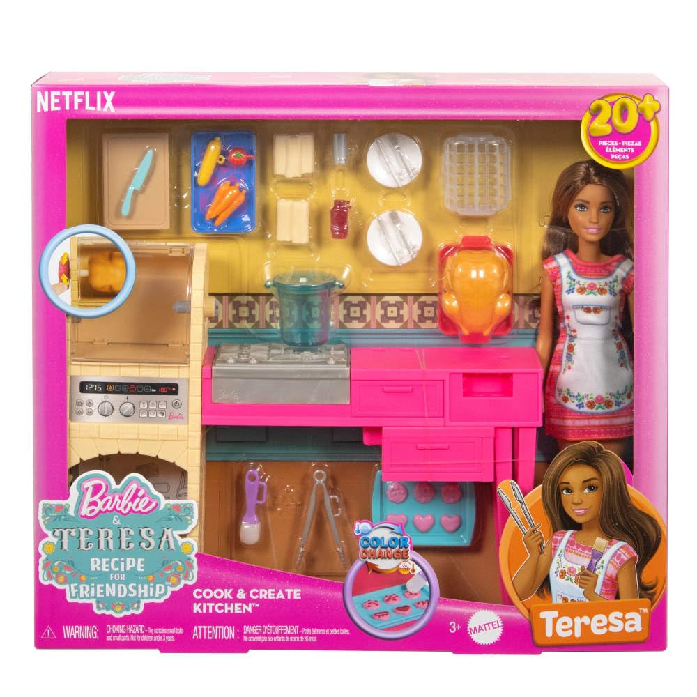 Barbie Teresa Recipe for Friendship apron details for authentic chef look.